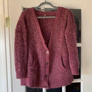 Free People Alpaca Wool Cardigan